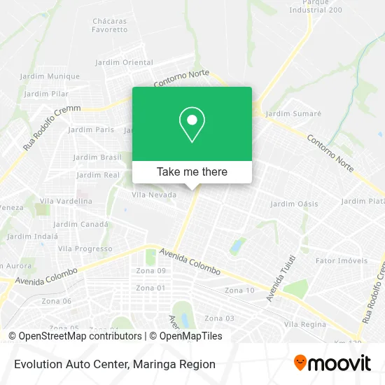 Evolution Auto Center map