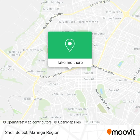 Shell Select map