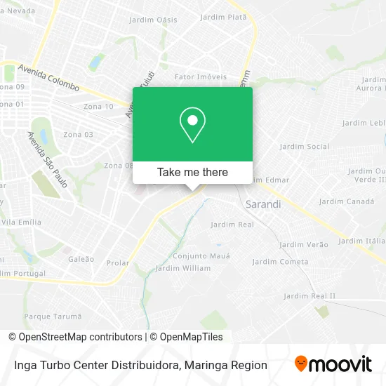 Inga Turbo Center Distribuidora map