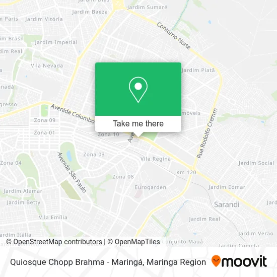 Quiosque Chopp Brahma - Maringá map