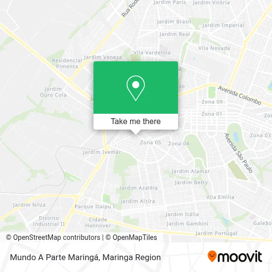 Mundo A Parte Maringá map
