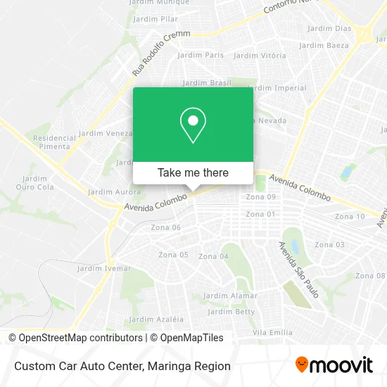 Custom Car Auto Center map