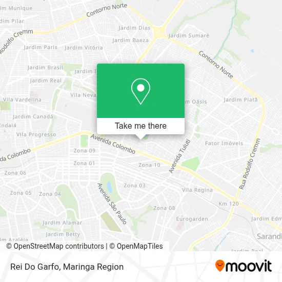Rei Do Garfo map