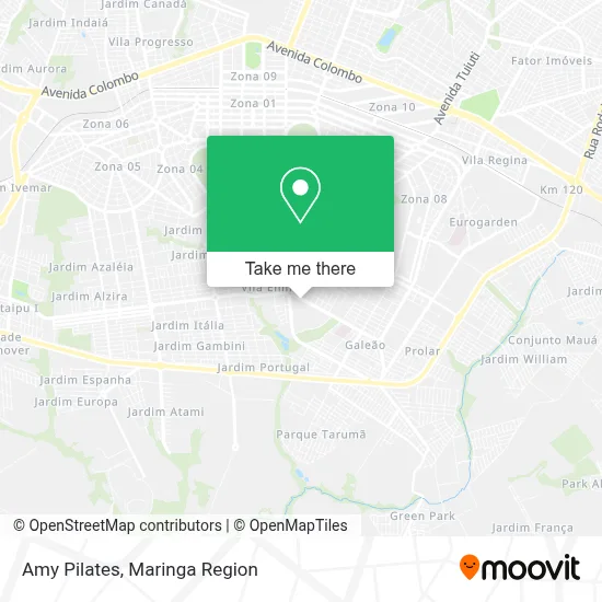 Amy Pilates map