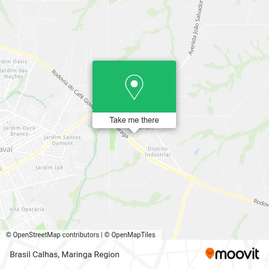 Brasil Calhas map