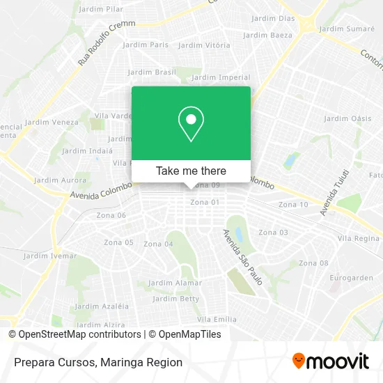 Prepara Cursos map