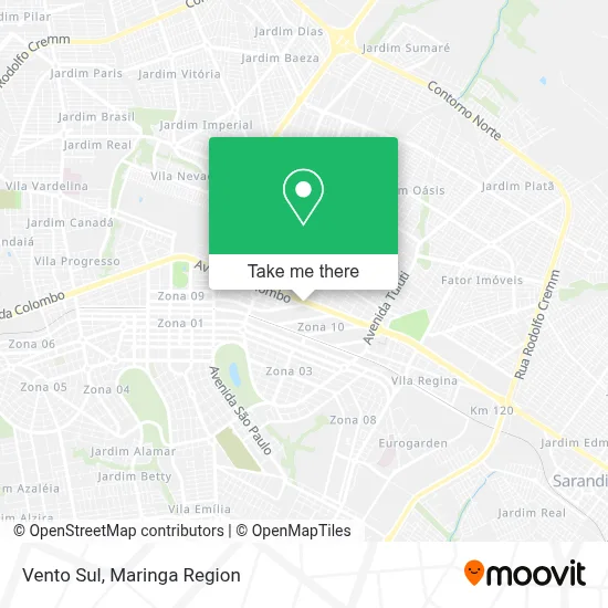 Vento Sul map