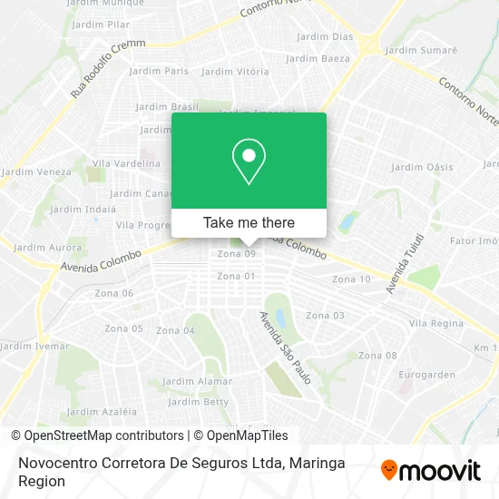 Novocentro Corretora De Seguros Ltda map
