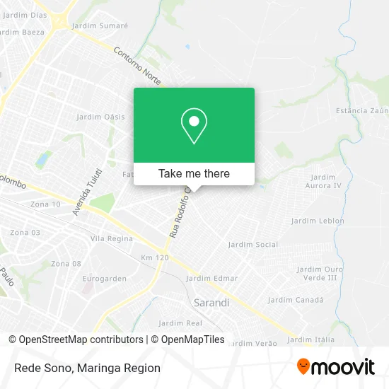 Rede Sono map