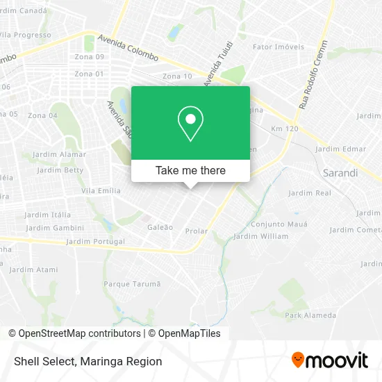 Shell Select map