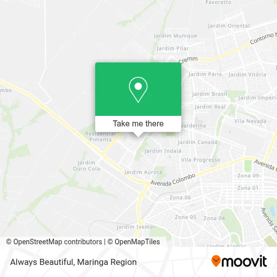 Sempre Bella map