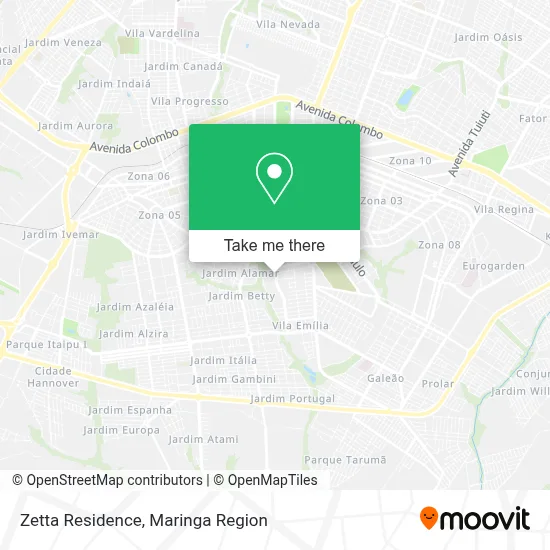Zetta Residence map