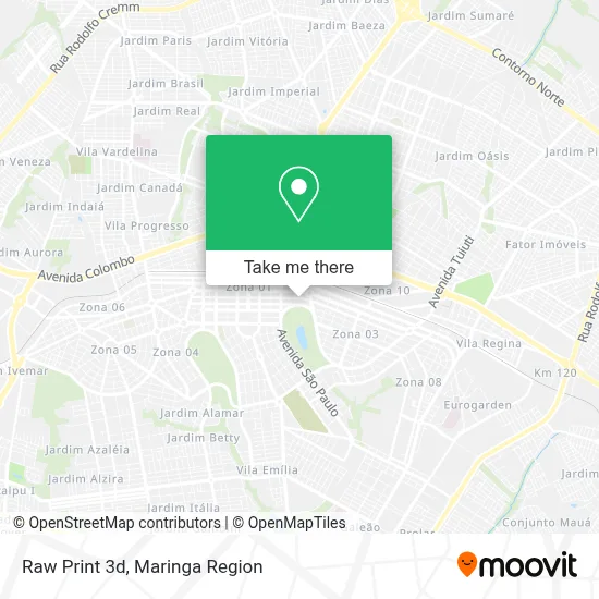 Raw Print 3d map
