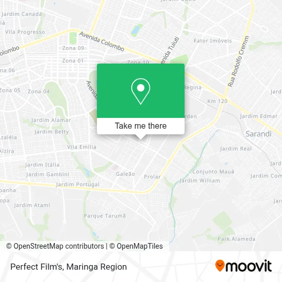Perfect Film's map