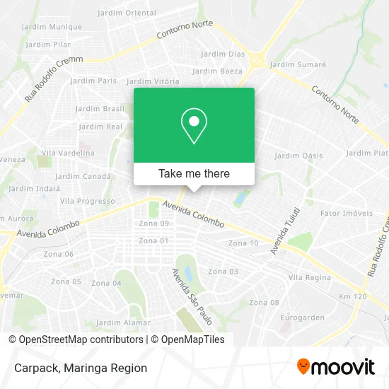 Carpack map