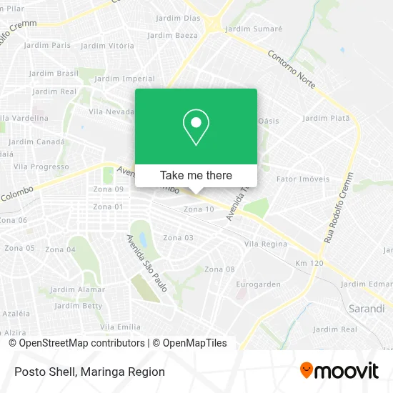 Posto Shell map
