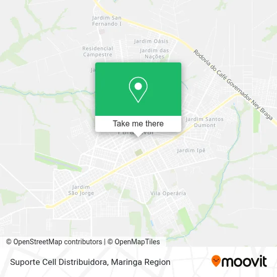 Suporte Cell Distribuidora map