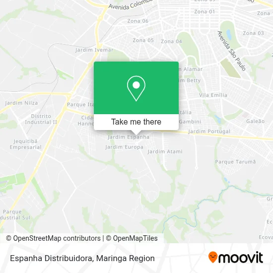 Espanha Distribuidora map
