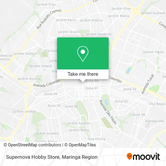 Supernova Hobby Store map