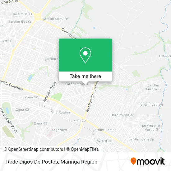 Rede Digos De Postos map