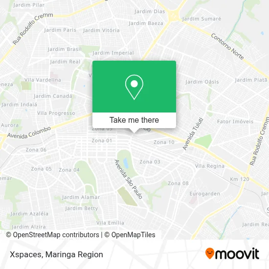 Xspaces map