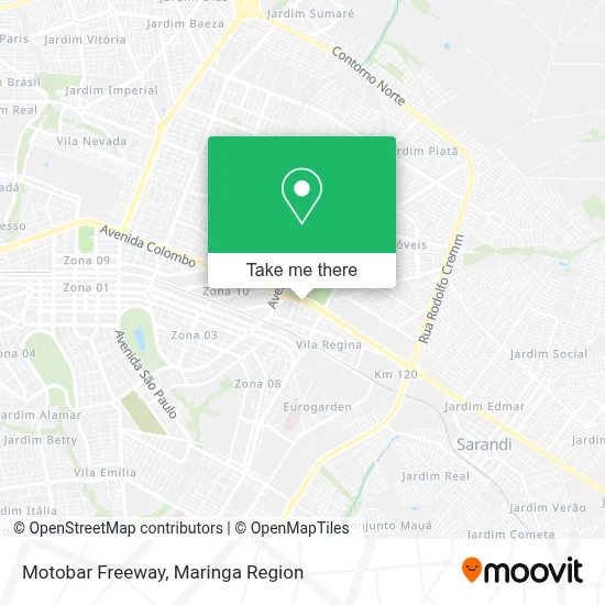 Motobar Freeway map