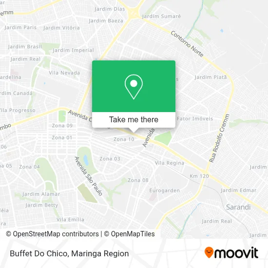 Buffet Do Chico map