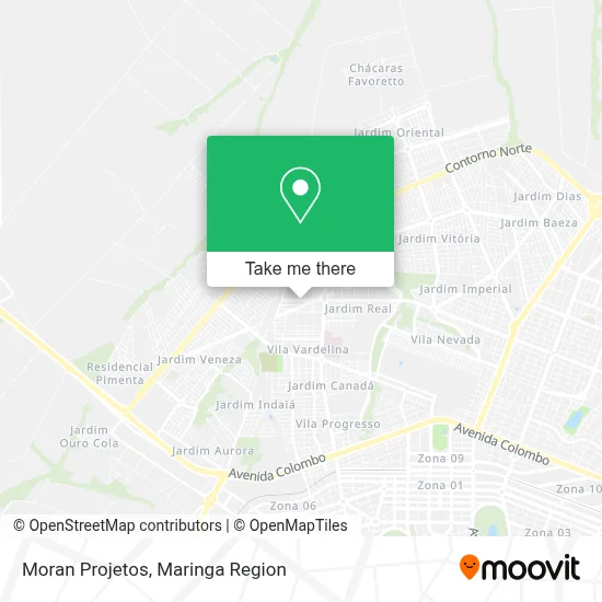 Moran Projetos map