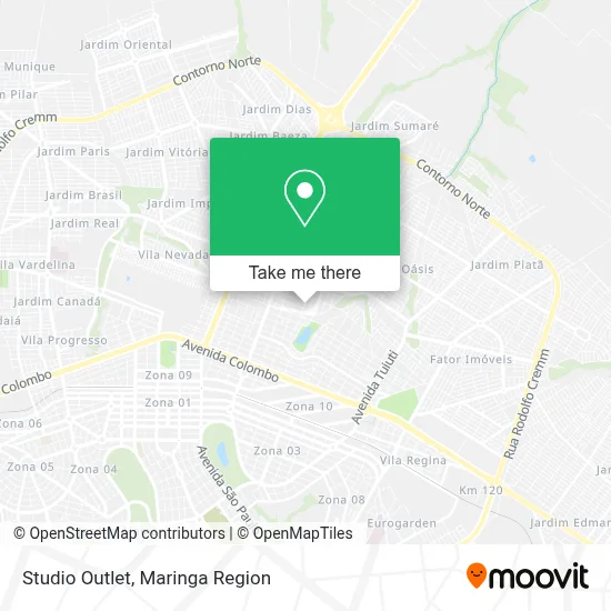 Studio Outlet map