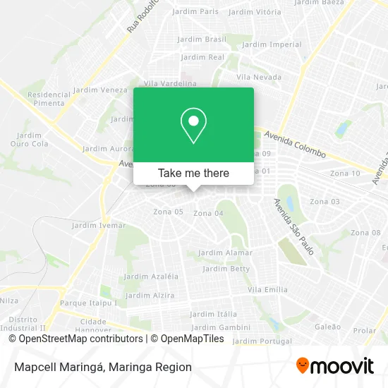 Mapcell Maringá map