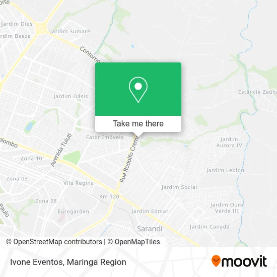 Ivone Eventos map