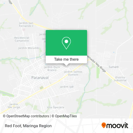 Red Foot map