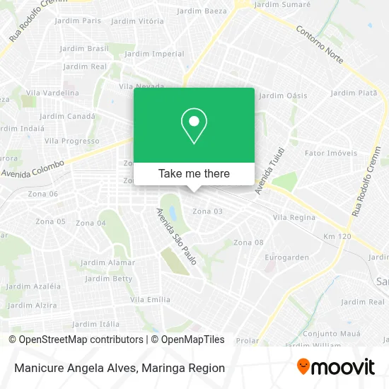 Manicure Angela Alves map
