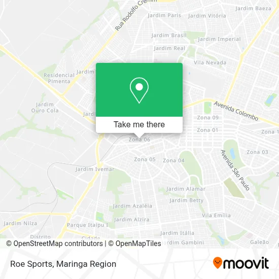 Roe Sports map