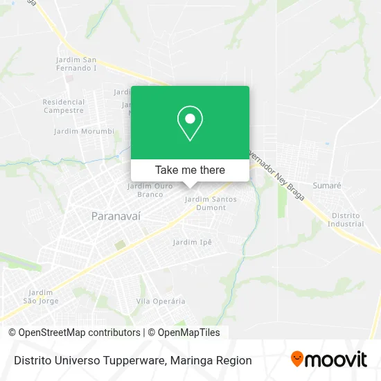 Distrito Universo Tupperware map