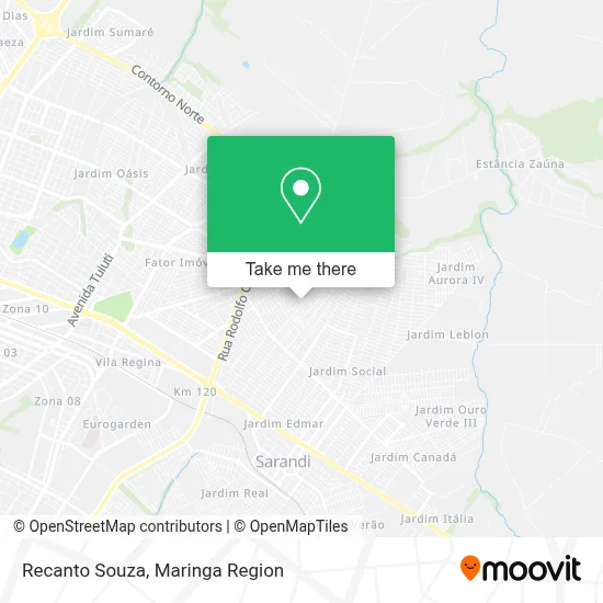 Recanto Souza map