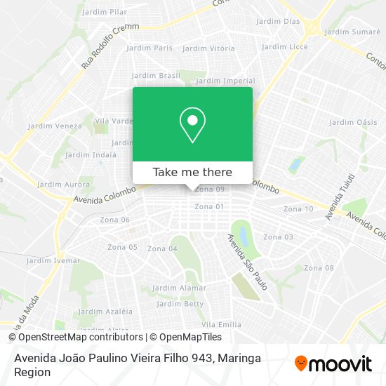 Mapa Avenida João Paulino Vieira Filho 943