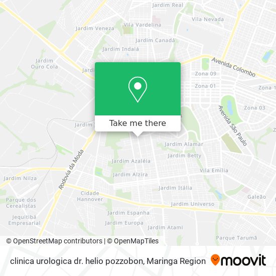 clinica urologica dr. helio pozzobon map