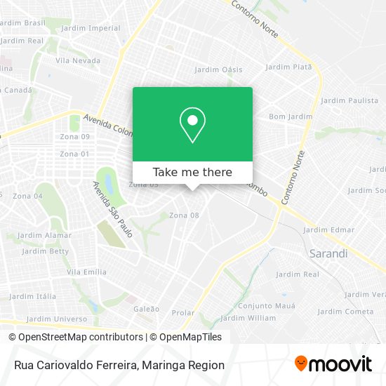 Rua Cariovaldo Ferreira map