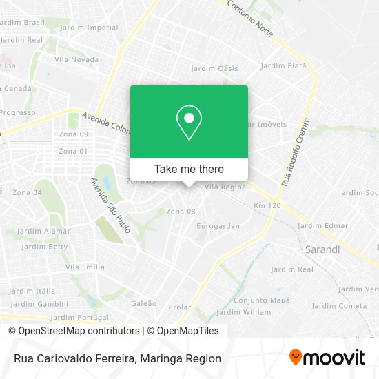 Rua Cariovaldo Ferreira map