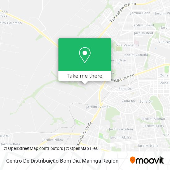 How to get to Centro De Distribuição Bom Dia in Zona 19 by Bus?