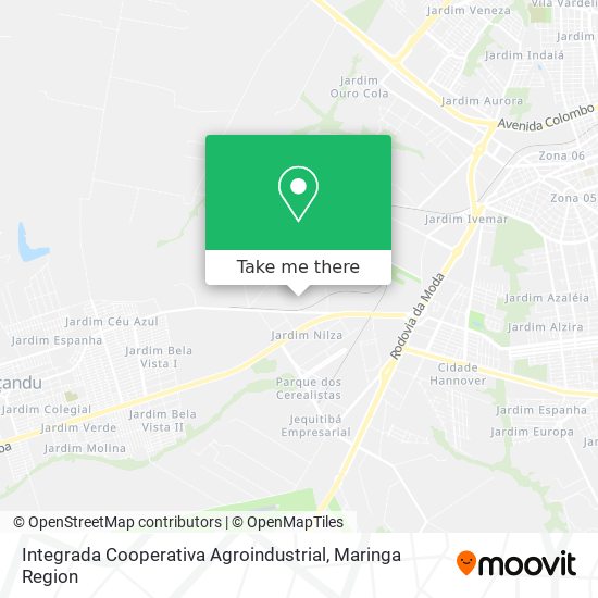 Integrada Cooperativa Agroindustrial map