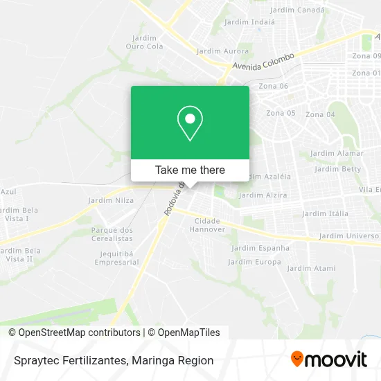 Spraytec Fertilizantes map