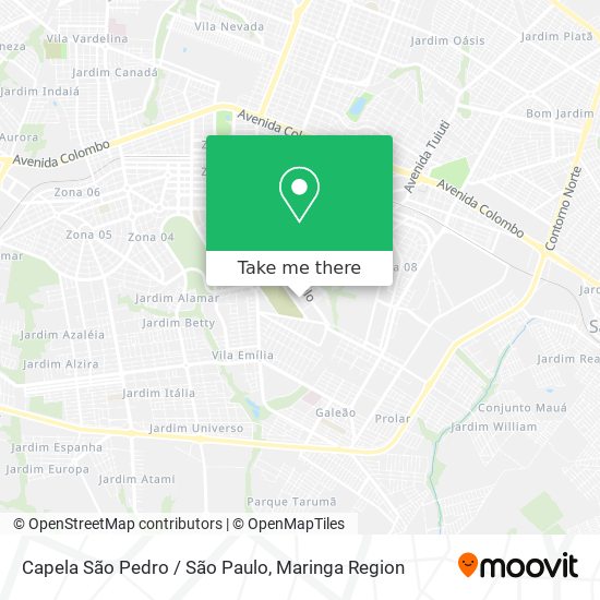 Capela São Pedro / São Paulo map