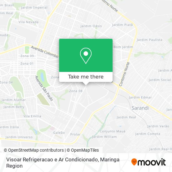 Mapa Visoar Refrigeracao e Ar Condicionado