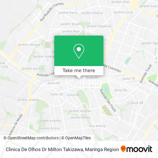 Clinica De Olhos Dr Milton Takizawa map