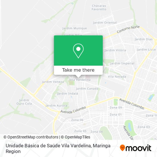 Unidade Básica de Saúde Vila Vardelina map