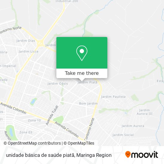 unidade básica de saúde piatã map