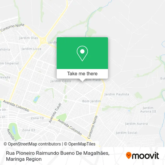 Rua Pioneiro Raimundo Bueno De Magalhães map