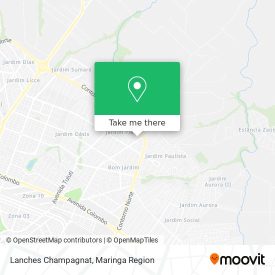 Lanches Champagnat map